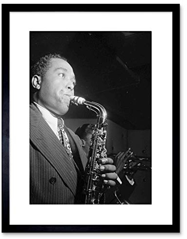 The Art Stop Music Vintage Photo Charlie Parker Jazz Music Sax Legend Framed Print F97X7572