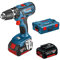 Bosch Professional 0615990J28 GSB 18-2-LI Plus Perceuse, 18 V, Multicolore
