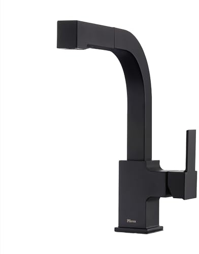 PFISTER LG534-LPMB Arkitek Kitchen Faucet with Pull-Down Sprayhead, Matte Black