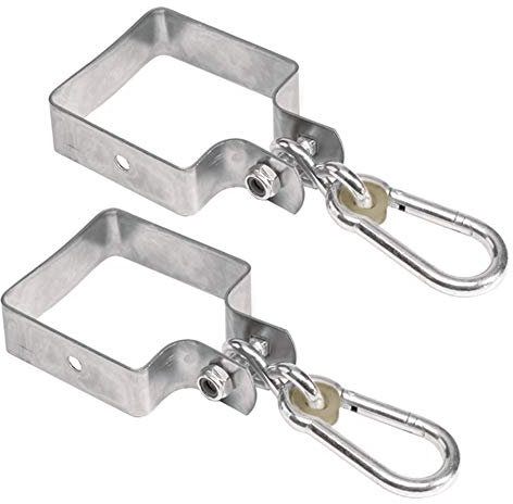 HOQ Schaukelschellen Set Schaukelhaken für Kantholz 9x9cm / 90x90mm Schaukel (2 Stück)
