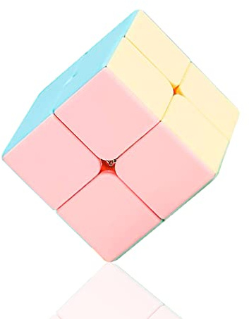 MAGIC SELECT Zauberwürfel 2x2 Holy Hand Legend Edition Macaron, Pastellfarben, glatt, ohne Aufkleber, Korrektur von Falzen und einfaches Drehen, Speedcubing, 3D-Puzzle, abgerundete Ecken (Cp3770)