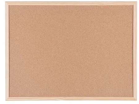 Bi-Silque Tableau Liège Cadre Bois, 60cm x 90cm