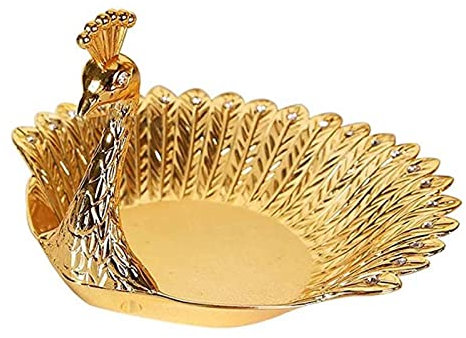 Fruit Basket Fruit Bowl for Kitchen Peacock Shaped Fruit Tray Dry Plate Snack Tray Nut Bowl Dining Table Home Decoration (Color : A)