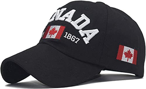 LOUJIN Canada Dad Hat Maple Leaf Flag Cap Embroidered Unisex, Fotofarbe, One size