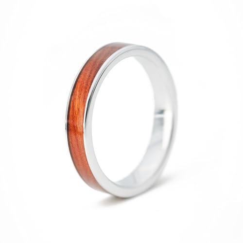 Holzring fablano (Silber, 56 (17.8mm))