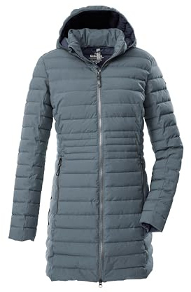 G.I.G.A. DX quiltad damparkas/funktionsparka i dunutseende med dragkedja huva GW 77 WMN QLTD PRK_Bacarya, storm, 40, 43685-000