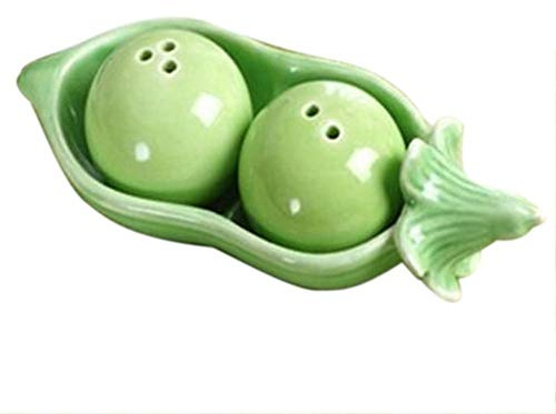 Ymxygz two Peas in a Pot Ceramic Salt and Pepper Shakers Wedding Party Bag Fillers Gift Set