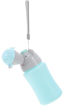 Mikikit Orinal Portátil para Niño Niña Fácil de Transportar y Antidesbordamiento, Urinario de Viaje Abs Adecuado para Salir y Uso en Coche