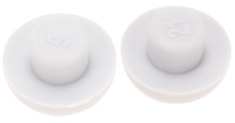 HOMSFOU 2 Pièces Coussin Antidérapant pour Abattant de Toilette Kit de Rehaussement avec Durable Compatible Majorité des Modèles de Wc Installation Facile Protection Du Siège de Toilette
