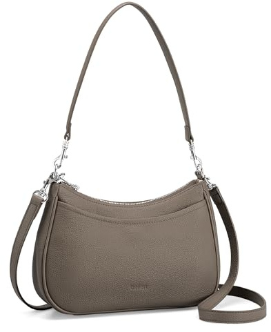 befen Echtleder Handtasche Damen Kleine Schultertasche Elegant Hobo Bag | RFID-Blockierung Umhängetasche Leder Crossbody Bag mit 2 Schultergurten - Mode Einfache Klassische