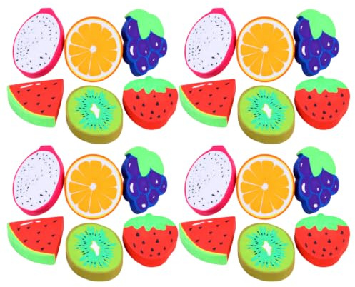 DOITOOL 72 st fruktsuddgummin, kawaii-brevpapper i blandade fruktformer | Sudda rent utan att riva papper, för suddgummin för elever, läxpriser, goodie bags, lärarpresenter