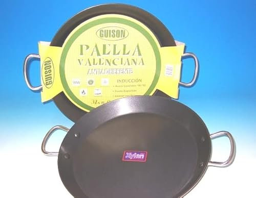 Garcima Antihaft-Paella-Pfanne, Edelstahl, silberfarben, 50 cm, 1 Stück