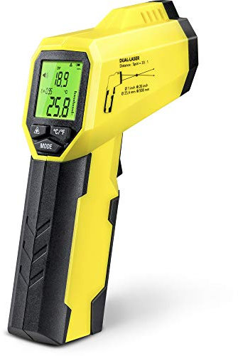 TROTEC Infrarot Thermometer BP25 – Laser Thermometer, Taupunkt Erkennung – Messbereich -50°C bis +260°C, Pyrometer