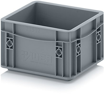 bacs Euro 20 x 15 x 12 eurobox caisse en plastique 20x15x12 conteneur de stockage gris empilable euro box