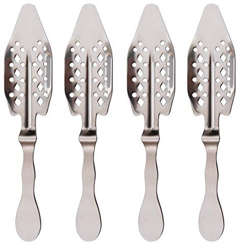 4X Cuillère à Absinthe Classic de ALANDIA | En acier inoxydable | Reproduction originale du 19ème siècle