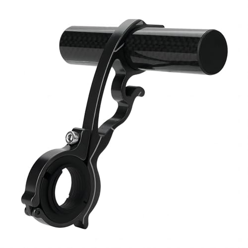 VIFER Extensiones de manillar de bicicleta, 10 cm, aleación de aluminio, extensor de manillar de bicicleta, multifunción, color negro
