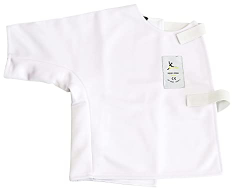 LEONARK 350N Fencing Jacket Vest Waistcoat for Foil Epee Saber - Unisex Fencing Uniform Suit (US, Alpha, XX-Small, Regular, Regular, Vest-Right Hand)