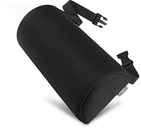 Tusscle Lendenkissen für Bürostuhl, Autositz, Rückenkissen Stützkissen für die Lendenwirbelsäule für Zuhause, Büro, Reisen, Rückenstützkissen gegen Ermüdung des Rückens, Korrekte Sitzhaltung