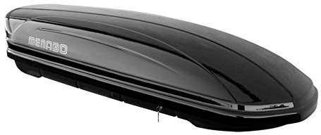 Cofre portaequipajes MAA400 de 400 litros, color negro + baca VDP Delta compatible con BMW Serie 5 (F10) (4 puertas) 2010-2016