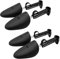 2 pares de Plástico Ajustable Longitud Mujeres Zapato árbol Zapato Ensanchador Forma Sostenedor de La Bota Zapatos Deportivos Forma Soporte Mantener Calzado (Negro)