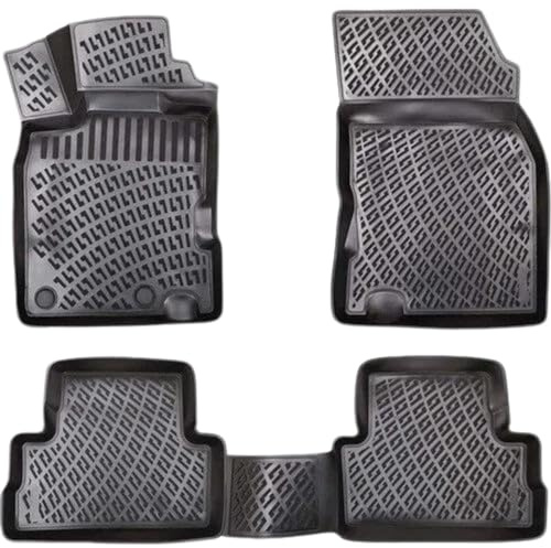 Rizline 3D Fussmatten für Toyota Aygo 1 .Gen. 2005-2014 | Gummimatten aus TPE Gummi, Passgenau, Wasserdicht, Hoher Rand, Rutschfest, Leicht zu Reinigen
