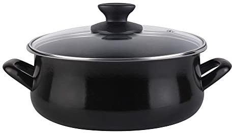 Cacerola black tapa vidrio 28 cm