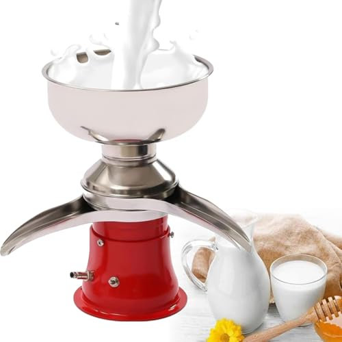 ZyKnaurral Separatore centrifugo Elettrico 180 W, separatore di Latte scremato 50 L/H, Macchina per Fare Il Formaggio centrifuga in Acciaio Inossidabile, Adatta per Latte, Panna, Formaggio, Dessert
