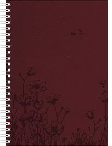 Alpha Edition - Wochenplaner Nature Line Flower Ringbuch 2026 – Taschenkalender 15×21 cm mit 128 Seiten & umweltfreundlichem Strukturpapier, Weekly-Planer mit Monatsübersichten & Notizbereichen