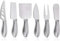 HI NATURE™ Juego de 6 Cuchillos para Queso – Set de Cuchillos de Acero Inoxidable para Todo Tipo de Queso – Incluye Cuchillo Untador – Aptos para Lavavajillas – Diseño Ergonómico y Elegante – Plateado