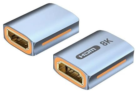 Watio Wave Adaptador HDMI - Adaptador de 8K, con Conector H/H, Alta Velocidad y diseño en Azul. Ideal para transmisión de Video de Alta definición.*