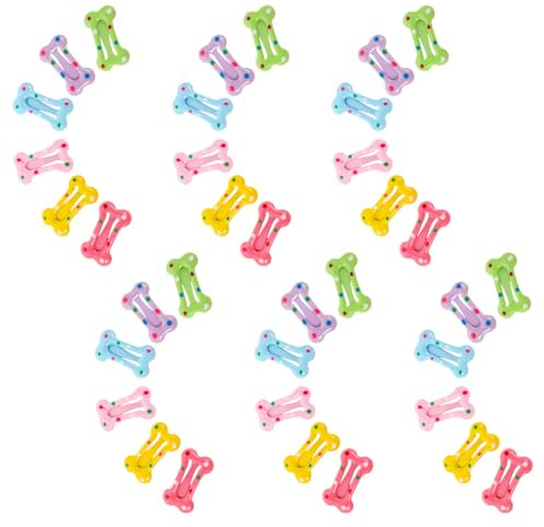 CORHAD 40 Stück Teiliges Haarspangen Mini Knochen form Haarklammern in Bunten Candy farben Leichte Sichere Clips für Feines Babyhaar Modischer Haarschmuck für Mädchen Alltag und Festtage