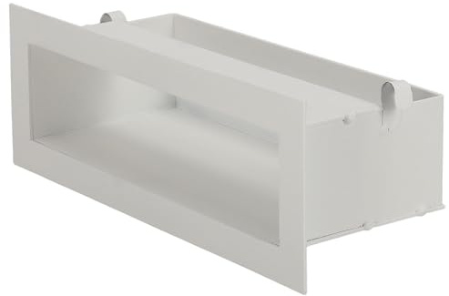 KOTARBAU® Varmluftsgaller - Kamin Luftgaller - Pulverlackerat Stål - 30 cm - Vit - Konvektionsgaller - Kamin ventilationsgaller - Modern Design