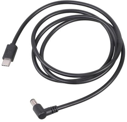 Ksikdeg justerbara spänningar laddningskabel rätvinklad USB C strömkabel 5,5 x 2,1 mm för TV-kameror enheter 3 A stabil strömkabel