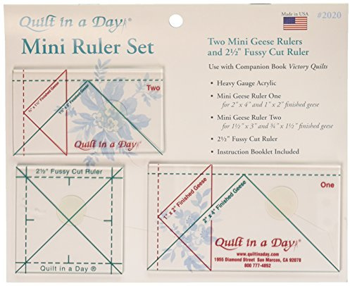 Quilt in A Day Mini Ruler Set, 3 Pieces