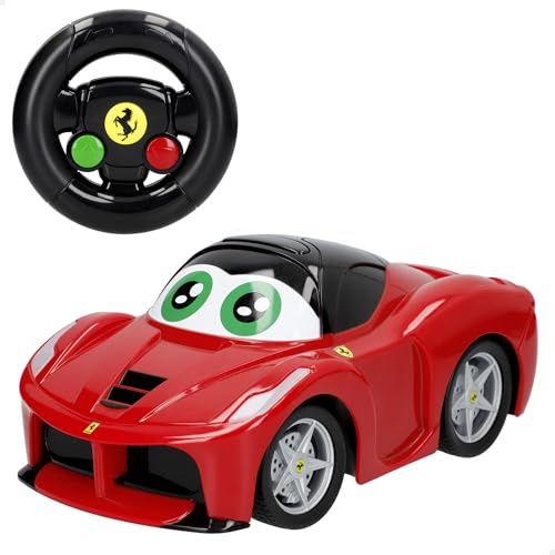 Bburago BB Junior My First RC Ferrari mit Lenkrad Gyro/Modell zufällige rot