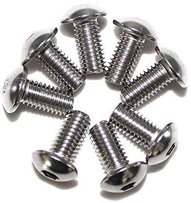 Linsenkopfschrauben Edelstahl A2 V2A,M5 x 16,50 Stück Halbrundkopfschraube Flachkopfschraube ISO 7380