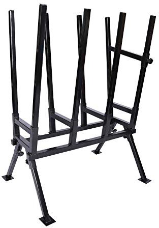 Wiltec Sägebock verzinkt klappbar, 104x79x53 cm, mit 4 Haltern und Haltebügel, Holzschneidebock als Sägehilfe, bis 400 kg