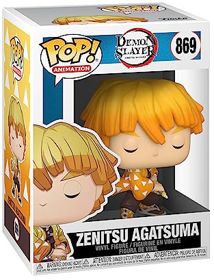 Funko Pop! Animation: Demon Slayer - Zenitsu Agatsuma - Amazon Exclusive - Collectable Vinyl Figure - Gift Idea - Official Merchandise - Toys for Kids & Adults - Anime Fans | Official Anime Merch - Collectable Vinyl Figurine for Shelf Display - Birthday Gift Idea for Fans and Collectors