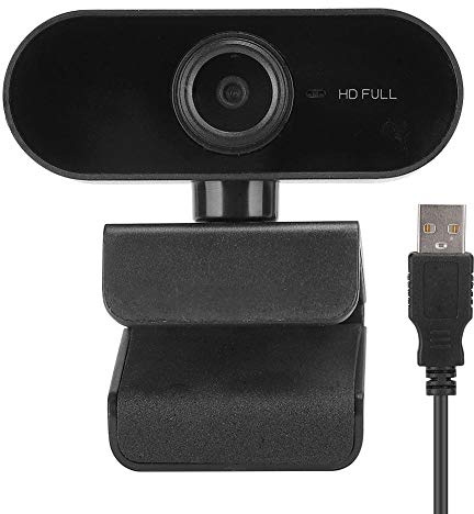 1080P webbkamera, USB-datorkamera med mikrofon -Drive för videokonferens, undervisning, lärande, möte, webbsändning, direktsändning, etc(Black)