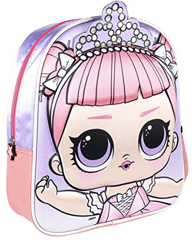 CERDÁ LIFE'S LITTLE MOMENTS - Zaino per bambini LOL Surprise in 3D - Licenza ufficiale LOL Surprise, Multicolore (2100003015_)