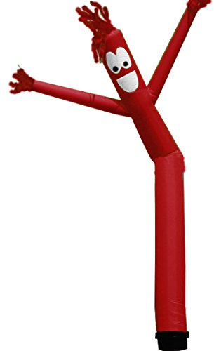 Aufblasbarer Schlauchmann Sky Puppet Dancer - Lustiger Wacky Winkender aufblasbarer Schlauchtyp für Festivalwerbung, Gebläse Nicht im Lieferumfang enthalten（Gebläse Nicht enthalten） (Rot, 6 m)