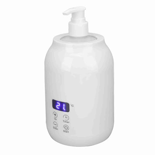 Massageöl-Wärmer, Touch-Control-Temperatureinstellung, Einzelflasche, Schnell Erhitzender Lotionswärmer mit LED-Anzeige für Salon, Friseurläden, 110–240 V (EU-Stecker)