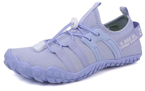 ziitop Wasserschuhe für Damen und Herren Barfußschuhe Unisex Badeschuhe Schnell Trocknend Strandschuhe Leicht Fitnessschuhe Weich Surfschuhe Poolschuhe für Tauchen,Surfen,Wandern,Yoga(Lila,39EU)