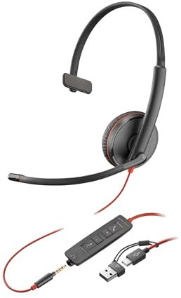 Poly Headset Blackwire C3215 Mono USB-C/A & 3,5 mm