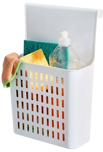 GEEZY Hanging Storage Basket Plastic Over Door Storage Pantry Organizer Kitchen Bathroom Storage Organizer Cupboard Storage