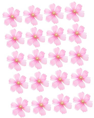 IMIKEYA 80 STK Simulierte Pflaumenblütenkopfblume DIY Blumendekorationen Gänseblümchengirlande Künstliche Kunstblumen Materialien Für Haarnadeln Selber Machen Seidenblumen Seidentuch Rosa