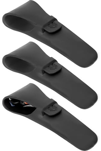 Linkidea 3er Set Rasierklingen-Reiseetui für Herren, tragbarer Rasiererhalter, schützender Rasierklingenschutz kompatibel mit Gillette Fusion 5 ProGlide, Fusion 5 Power, Mach3, Harry's (Schwarz)