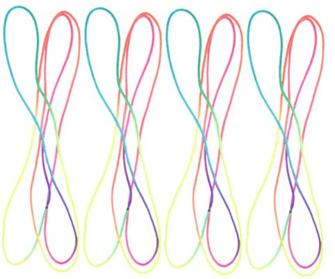 CIYODO Cats Cradle String Toys 4pcs Rainbow Colour Hand Game Finger Rope Strings for Kids Interactive Party and Educational Play