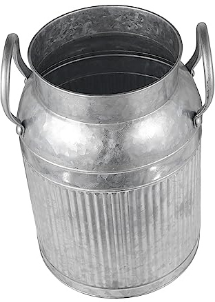 Ciieeo Vintage Iron Art Flower Pot Large Retro Plant Vase Home Garden Decoration for Dried Flowers and Arrangements