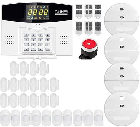 Système de sécurité Domestique, Tuya – Kit De Système D'alarme Intelligent, GSM, Anti-cambriolage, for Maison Intelligente, Écran LCD Couleur, Sécurité, Caméra IP 3MP(W210 Alarm Kit 1)